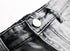 Fashion Men's Ripped Jeans Comfy Straight Pants Mid Waisted Jeans